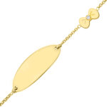 Mon premier bijou gourmette bébé noeud - or jaune 18ct Mon premier bijou gourmette bébé noeud - or jaune 18ct