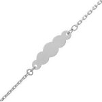 Mon premier bijou gourmette bb nuage - or blanc 18ct