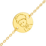 Mon premier bijou gourmette bb petit prince portrait - or jaune 9ct /