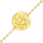 Mon premier bijou  gourmette b�b� petit prince  save the planet  - or jaune 9ct