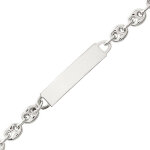 Mon premier bijou gourmette grain de caf - argent massif