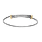 Mon premier bijou jonc bébé - or jaune 18ct et acier Mon premier bijou jonc bébé - or jaune 18ct et acier