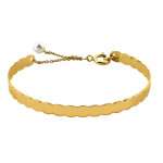 Mon premier bijou jonc bébé perle culture - or jaune 18ct Mon premier bijou jonc bébé perle culture - or jaune 18ct