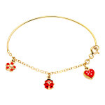 Mon premier bijou jonc porte bonheur - or jaune 9ct