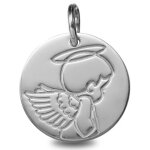 Mon premier bijou mdaille ange aurol - or blanc 9ct