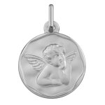 Mon premier bijou mdaille ange pensif - argent massif