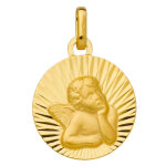 Mon premier bijou médaille ange solaire - or jaune 9ct Mon premier bijou médaille ange solaire - or jaune 9ct