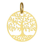 Mon premier bijou médaille arbre de vie luxuriant - or jaune 18ct Mon premier bijou médaille arbre de vie luxuriant - or jaune 18ct