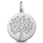 Mon premier bijou médaille arbre de vie - saison été - or blanc 9ct Mon premier bijou médaille arbre de vie - saison été - or blanc 9ct