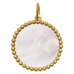 Mon premier bijou mdaille boules & nacre - or jaune 18ct