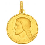 Mon premier bijou médaille christ ronde - or jaune 18ct Mon premier bijou médaille christ ronde - or jaune 18ct