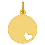Mon premier bijou médaille coeur ajouré - or jaune 9ct Mon premier bijou médaille coeur ajouré - or jaune 9ct