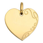 Mon premier bijou médaille coeur - or jaune 18ct Mon premier bijou médaille coeur - or jaune 18ct