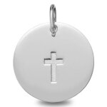 Mon premier bijou médaille croix - or blanc 9ct Mon premier bijou médaille croix - or blanc 9ct