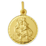 Mon premier bijou mdaille saint - christophe cisele - or jaune 9ct