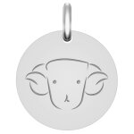 Mon premier bijou mdaille signe zodiaque - argent massif