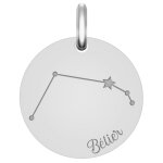 Mon premier bijou médaille signe zodiaque constellation - argent massif Mon premier bijou médaille signe zodiaque constellation - argent massif