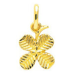Mon premier bijou mdaille trfle 4 feuilles - or jaune 18ct