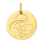 Mon premier bijou médaille vierge à l?enfant de profil - or jaune 18ct Mon premier bijou médaille vierge à l?enfant de profil - or jaune 18ct