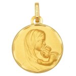 Mon premier bijou médaille vierge à l?enfant tendresse - or jaune 18ct Mon premier bijou médaille vierge à l?enfant tendresse - or jaune 18ct