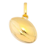 Mon premier bijou pendentif ballon rugby - or jaune 18ct Mon premier bijou pendentif ballon rugby - or jaune 18ct
