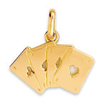 Mon premier bijou pendentif cartes - or jaune 18ct