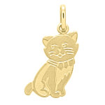 Mon premier bijou pendentif chat - or jaune 18ct Mon premier bijou pendentif chat - or jaune 18ct