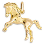 Mon premier bijou pendentif cheval brillant - or jaune 18ct Mon premier bijou pendentif cheval brillant - or jaune 18ct