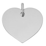 Mon premier bijou pendentif coeur 19mm - or blanc 18ct Mon premier bijou pendentif coeur 19mm - or blanc 18ct