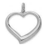 Mon premier bijou pendentif coeur ajouré - or blanc 18ct Mon premier bijou pendentif coeur ajouré - or blanc 18ct