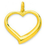 Mon premier bijou pendentif coeur ajouré - or jaune 18ct Mon premier bijou pendentif coeur ajouré - or jaune 18ct