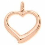 Mon premier bijou pendentif coeur ajouré - or rose 18ct Mon premier bijou pendentif coeur ajouré - or rose 18ct