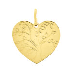 Mon premier bijou pendentif coeur arbre de vie - or jaune 18ct