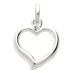 Mon premier bijou pendentif coeur ajouré - argent massif Mon premier bijou pendentif coeur ajouré - argent massif