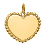 Mon premier bijou pendentif coeur boules - or jaune 18ct Mon premier bijou pendentif coeur boules - or jaune 18ct