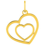 Mon premier bijou pendentif coeur double - or jaune 9ct Mon premier bijou pendentif coeur double - or jaune 9ct
