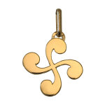 Mon premier bijou pendentif croix basque - or jaune 9ct Mon premier bijou pendentif croix basque - or jaune 9ct