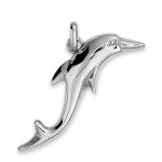 Mon premier bijou pendentif dauphin joueur - or blanc 18ct Mon premier bijou pendentif dauphin joueur - or blanc 18ct