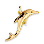 Mon premier bijou pendentif dauphin joueur - or jaune 9ct Mon premier bijou pendentif dauphin joueur - or jaune 9ct