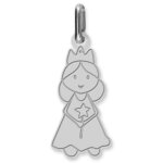 Mon premier bijou pendentif fe rayonnante - or blanc 18ct