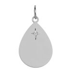 Mon premier bijou pendentif goutte étoilée - diamant & or blanc 18ct Mon premier bijou pendentif goutte étoilée - diamant & or blanc 18ct