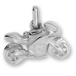 Mon premier bijou pendentif moto - or blanc 18ct Mon premier bijou pendentif moto - or blanc 18ct