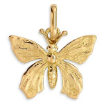 Mon premier bijou pendentif papillons - or jaune 9ct Mon premier bijou pendentif papillons - or jaune 9ct