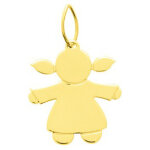 Mon premier bijou pendentif petite fille - or jaune 18ct Mon premier bijou pendentif petite fille - or jaune 18ct