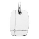Mon premier bijou pendentif plaques - argent massif Mon premier bijou pendentif plaques - argent massif