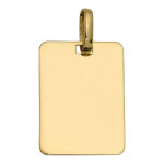 Mon premier bijou pendentif plaque rectangle - or jaune 9ct Mon premier bijou pendentif plaque rectangle - or jaune 9ct