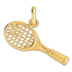 Mon premier bijou pendentif raquette de tennis - or jaune 9ct Mon premier bijou pendentif raquette de tennis - or jaune 9ct