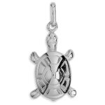 Mon premier bijou pendentif tortue brillant - or blanc 9ct Mon premier bijou pendentif tortue brillant - or blanc 9ct