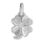 Mon premier bijou pendentif trèfle 4 feuilles - or blanc 18ct Mon premier bijou pendentif trèfle 4 feuilles - or blanc 18ct