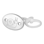 Premiercadeau attache tétine escargot - argent massif Premiercadeau attache tétine escargot - argent massif